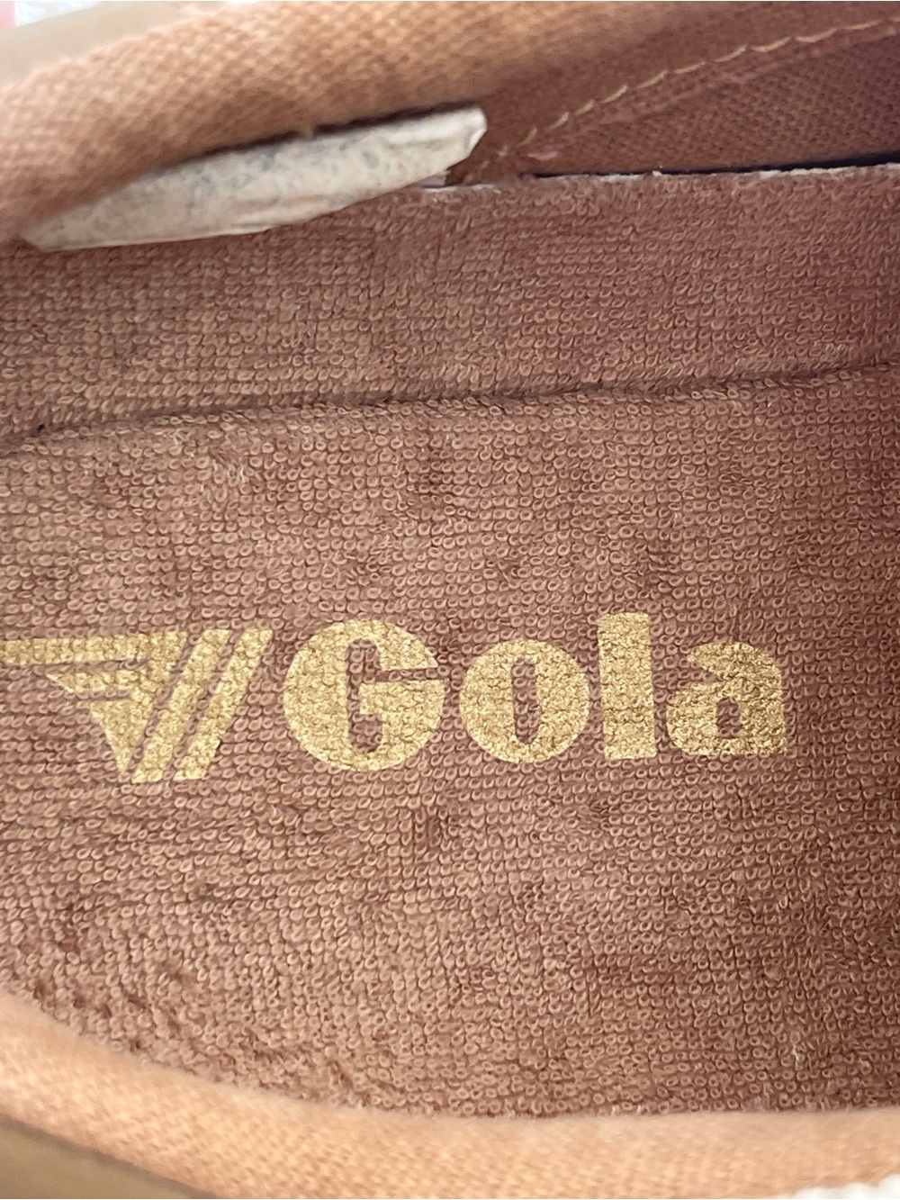 Gola Classics Tornado Zephyr White and Brown Knit Retro Runner Sneakers Size 6.5 - Picture 6 of 8
